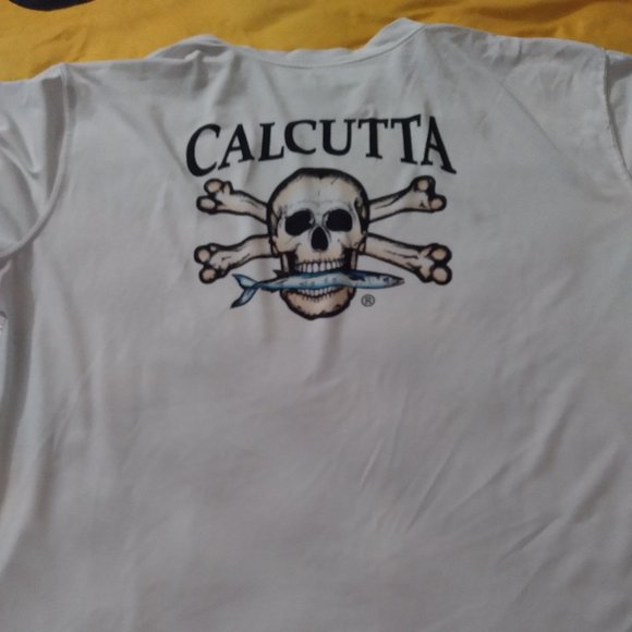 Calcutta Short Sleeve Logo on back Shirt - Picture 1 of 4